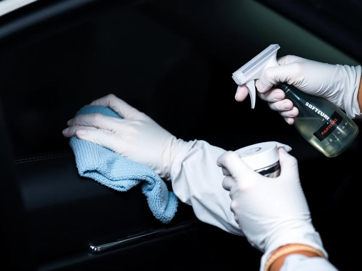 Exterior paint being detailed on a vehicle