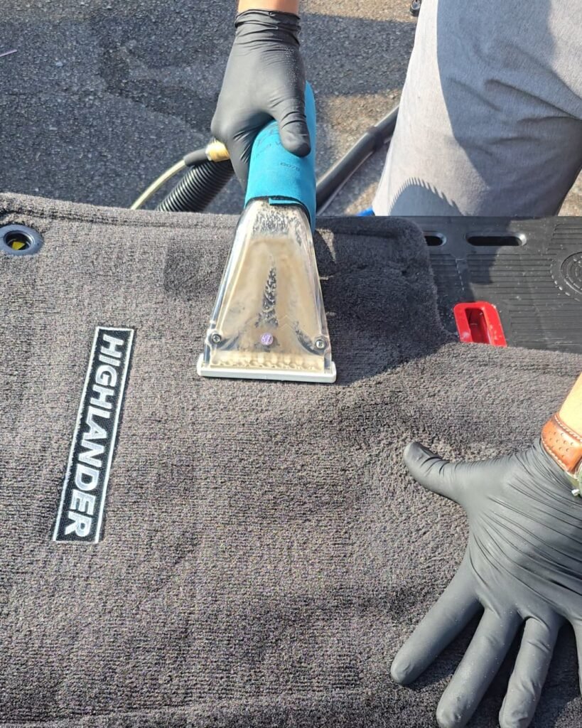 Premium interior detailing with deep carpet and seat extraction cleaning